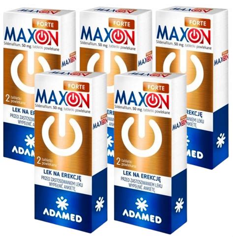 Maxon Forte Lek Na Erekcję Potencja Sex 5 X 2 Tab 14056869506 Allegropl