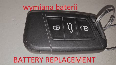 Vw Wymiana Baterii Kluczyka Nowy Typ Youtube