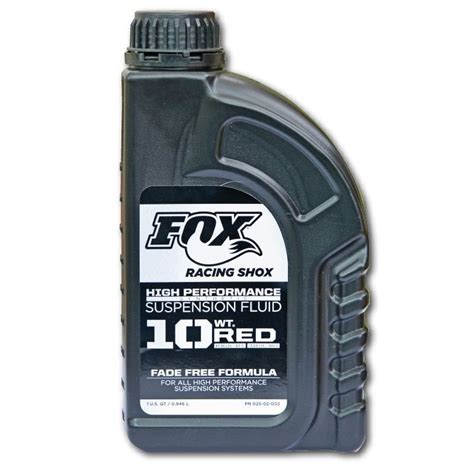 Oil Am Fox Suspension Fluid 32 Oz 10 Wt Red