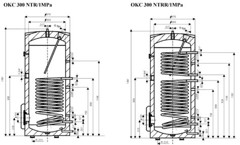 Бойлер непрямоно нагріву Drazice OKC 300 NTR 1MPa 105513000