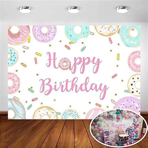 Amazon Avezano Sweet Dessert Backdrop Sprinkles Donut Ice Cream