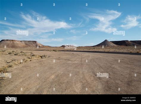 Geography Travel Australia Landscape Near Coober Pedy Stock Photo