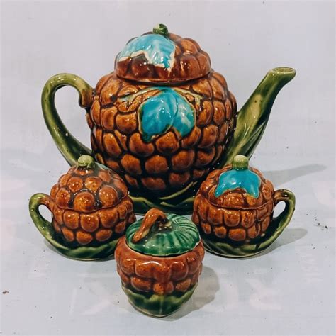 Ceramic Vegetable Themed Teapots Furniture And Home Living Home Decor