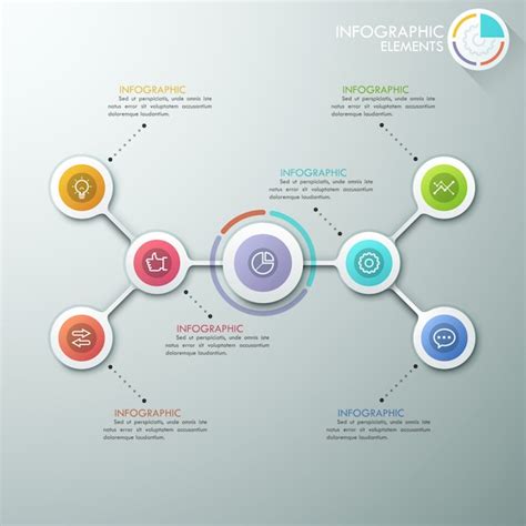 Diagrama De Flujo Moderno O Infograf A De Mapa Mental Vector Premium