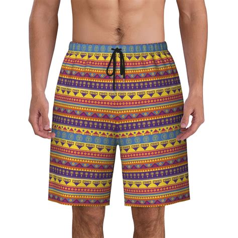 Cinco De Mayo Of Taco Pattern Mens Quick Dry Short Swim Trunks With