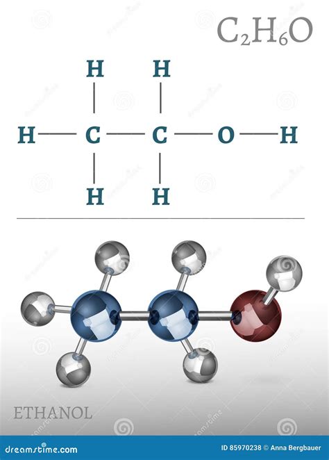 Ethanol Molecule Image Stock Vector Illustration Of Isolated 85970238