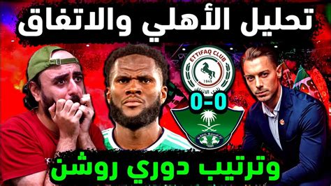 الاهلي السعودي وتحليل مباراة الاهلي والاتفاق 👈 أسباب تعثر الملكي وترتيب