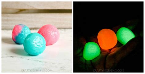 Diy Glow In The Dark Bouncy Balls Crafty Morning