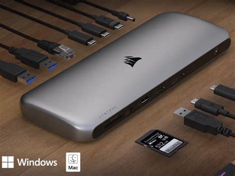 llega el corsair tbt thunderbolt  dock  soporte  doble
