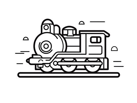 Locomotive Fun With This Freight Train Coloring - Coloring Page