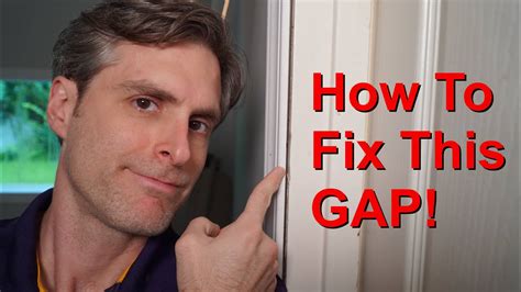 Wall Sticks Out Past Door Jamb Frame Simple Way To Fix Door Jamb Gap Youtube