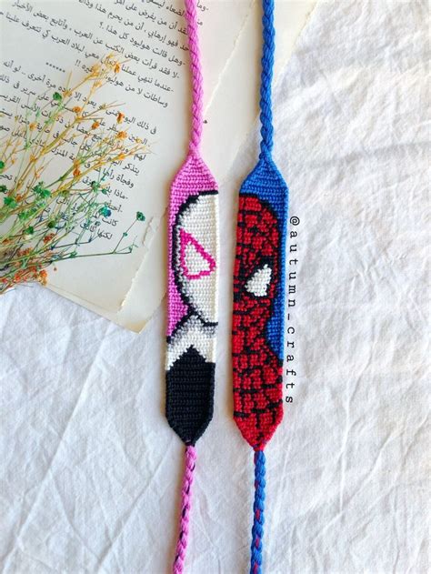 SpiderMan Bracelets Diy Bracelets Patterns Crochet Bracelet Pattern