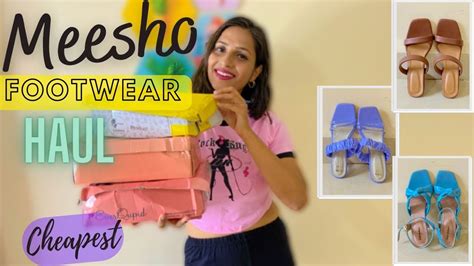 Cheapest Haul Meesho Trendy Footwear Haul Meesho Try On Haul