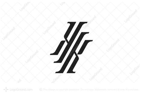 Letters Y H K Monogram Logo