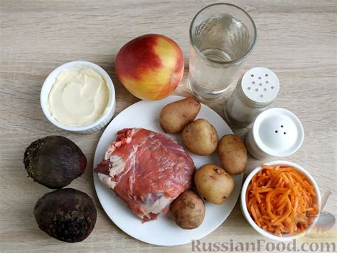 Рецепт: Мясной салат "Король в гневе" на RussianFood.com