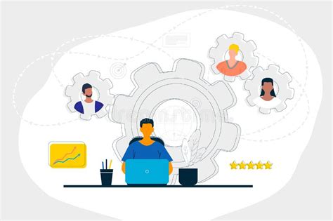 Business Teamwork Illustrations Flat Design Illustration Concepts For