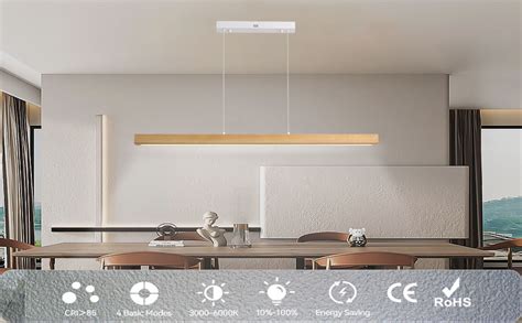 Led Pendelleuchte Esstisch Holz Dimmbar Moderne H Ngelampe Mit