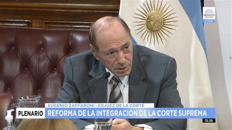 Eugenio Zaffaroni Insiste Con Reformar La Corte Suprema De Justicia PolÍtica El Intransigente