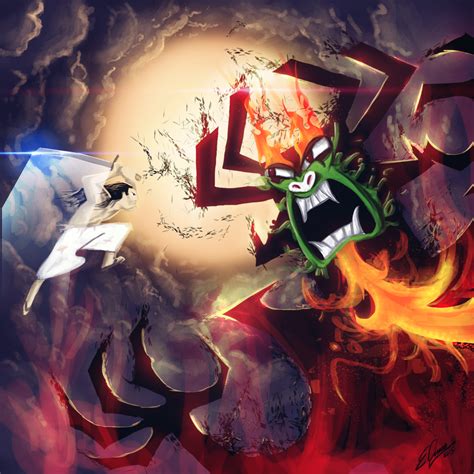 Samurai Jack vs. Aku digital painting by KEATONdesigns on DeviantArt