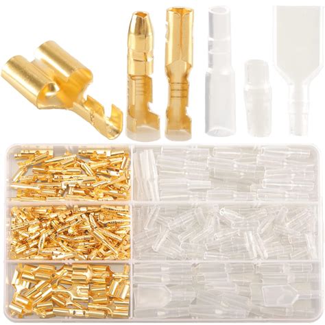 320pcs Kit De Conectores De Bala 3 9mm 3 5mm Macho Y Hembra Bullet