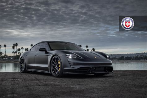 Jet Black Porsche Taycan Turbo S With Hre P201 Wheels