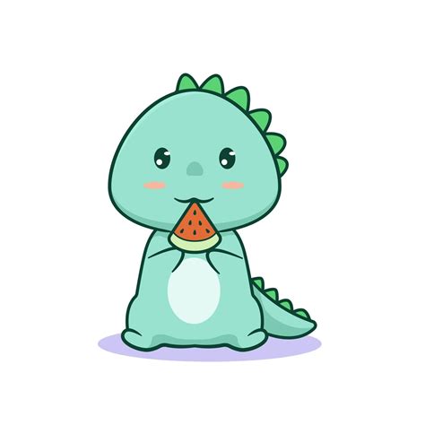 Cute Kawaii Dinosaur 3127899 Vector Art At Vecteezy