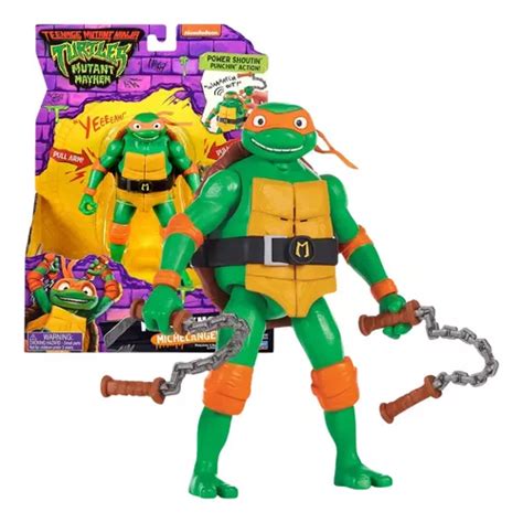 Boneco Action Michelangelo Tartarugas Ninja Deluxe Original