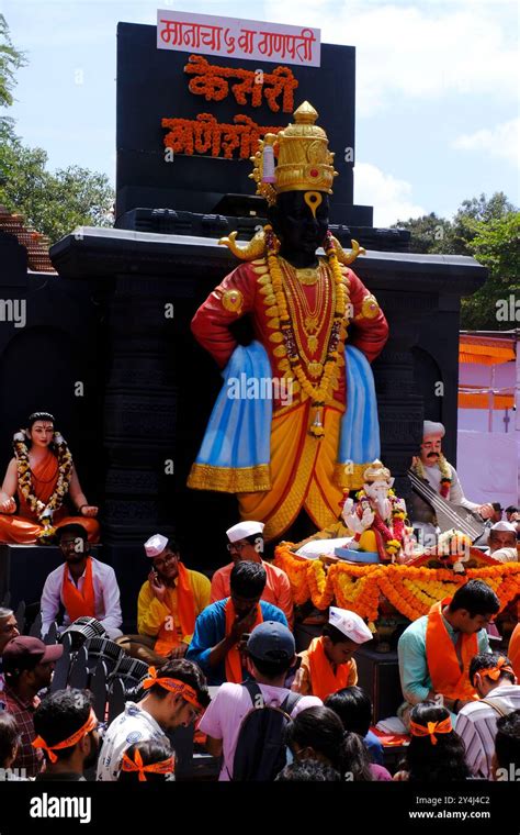 Pune India September 17 2024 Kesariwada Ganpati Ganesh Immersion