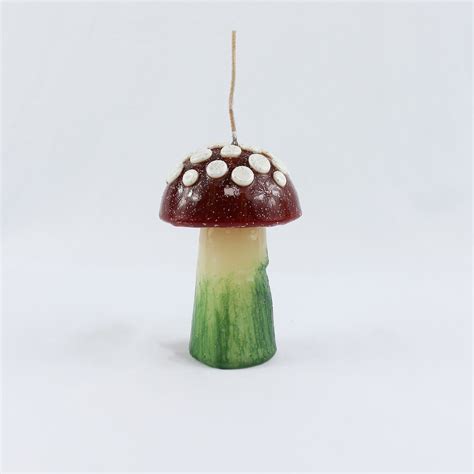 Mushroom Candle Handcrafted Candle Handmade Candle Morel Etsy