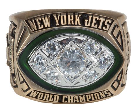 New York Jets 1968 Super Bowl III Championship Replica Ring Size 12 | Property Room