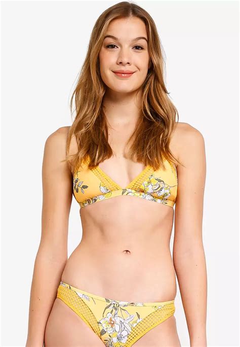 Buy Seafolly Midsummer Fixed Tri Bra Bikini Top Online Zalora