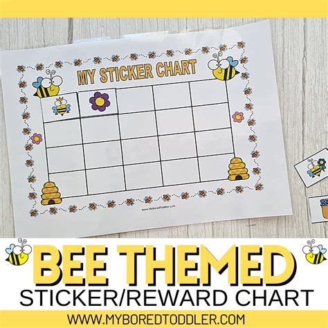 BEE THEMED STICKER REWARD CHART BEHAVIOR MANAGEMENT - My Bored Toddler