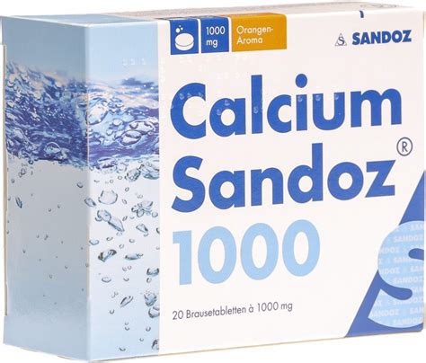 Calcium Sandoz Brausetabletten 1000mg 20 Stück in der Adler Apotheke