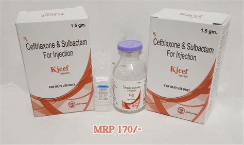 Ceftriaxone Sulbactam For Injection 25 Mg At 120 Vial In Prayagraj