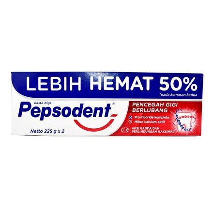 Pepsodent 225gr Pasta Gigi Hemat Isi 2 Lazada Indonesia