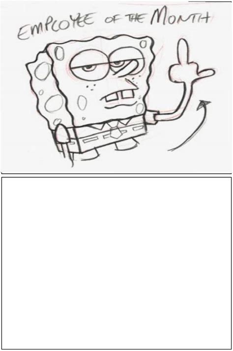 SpongeBob giving the middle finger to by Owlfan13 on DeviantArt