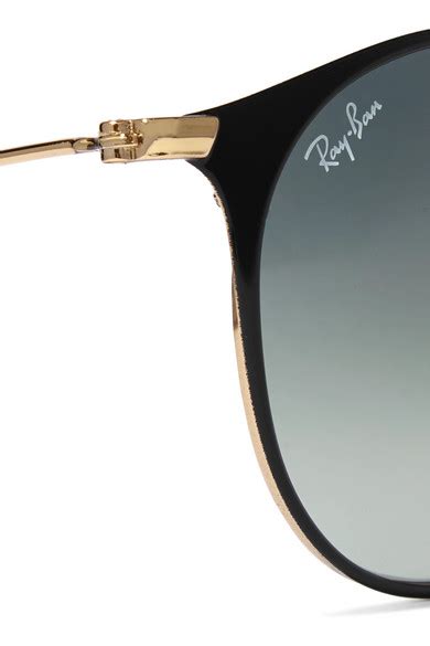 Ray Ban Round Frame Acetate And Gold Tone Sunglasses Net A Porter