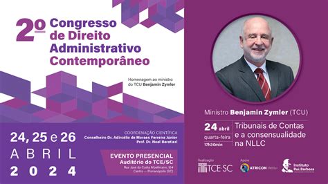 2º Congresso de Direito Administrativo Contemporâneo no TCE SC vai