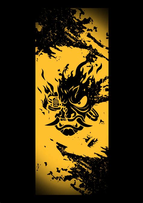 Used the Samurai Oni template to make this phone wallpaper for you guys ...