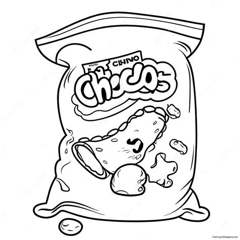 Hot Cheetos Bag Coloring Page