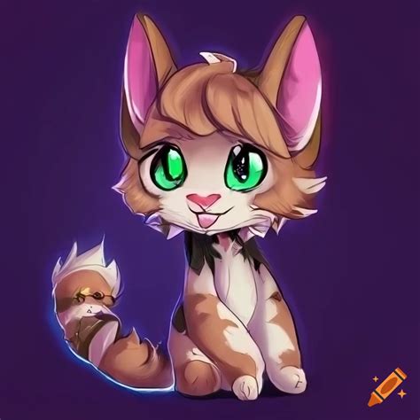 Dragon Cat Hybrid In Furry Chibi Art Style On Craiyon