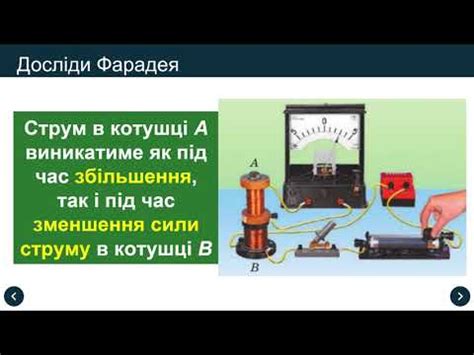 Урок 13 Досліди Фарадея - YouTube