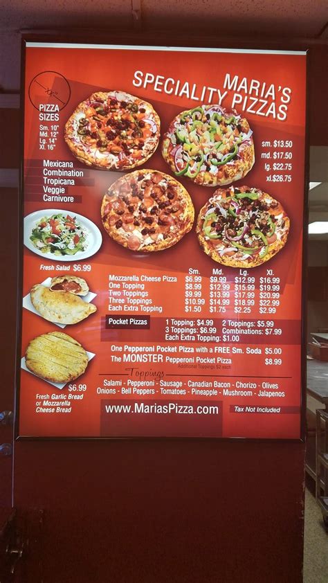 Maria S Pizza Restaurant Nd St Mcfarland Ca Usa