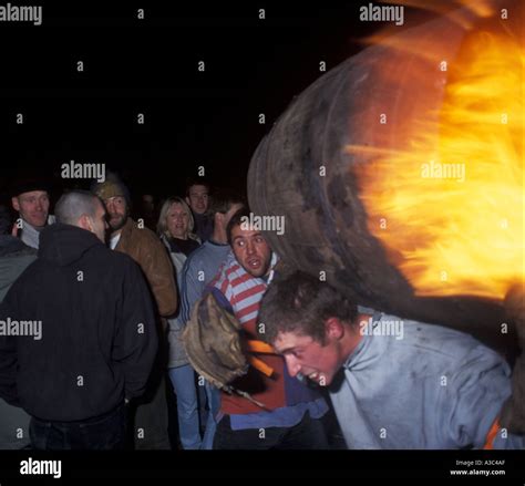 Ottery St Mary Tar Barrels, Devon, England Stock Photo - Alamy