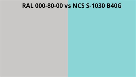 Ral 000 80 00 Vs Ncs S 1030 B40g Ral Colour Chart Uk