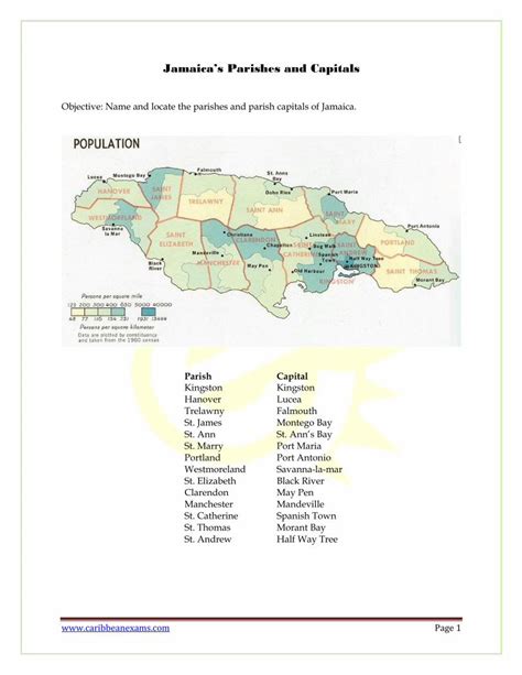 (PDF) Jamaica s Parishes and Capitals - GoGSAT · Jamaica’s Parishes and ...