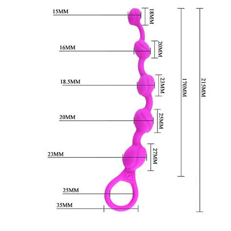 Plug Anal Esferas Em Silicone Pretty Love Beeds