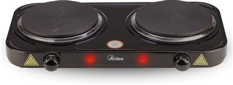 ARDES Cuisinière électrique en acier peint de 1500W pour le camping