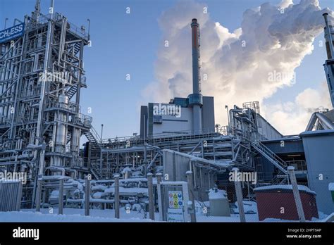 Pulp And Paper Industry Smurfit Kappa In Pitea Sweden Stock Photo Alamy