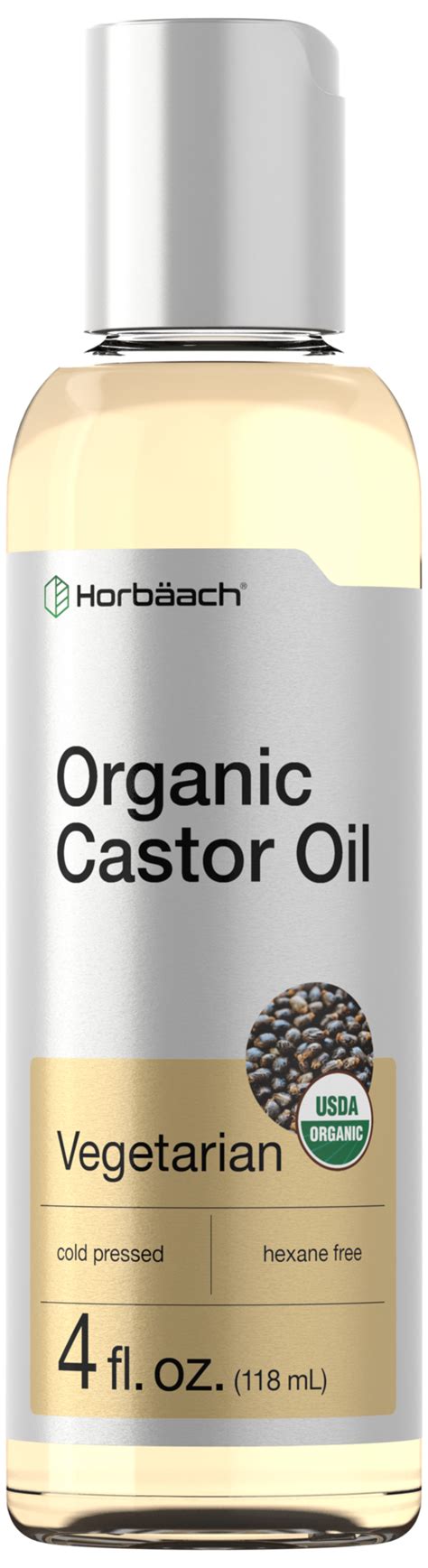 Organic Castor Oil Cold Pressed And Hexane Free 4 Fl Oz For Hair